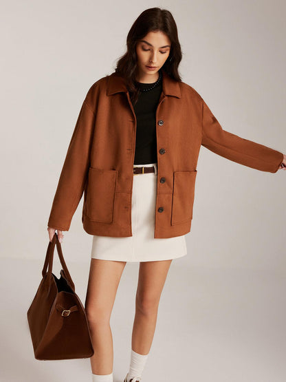 Rustic Charm Oversize Ceket Siaora