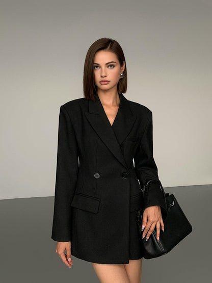 Siyah Klasik Blazer Ceket Siaora