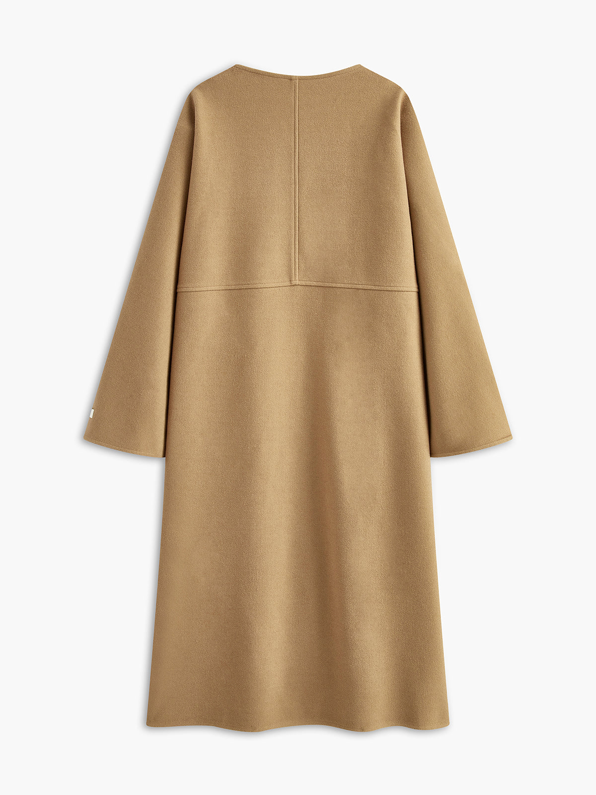 Minimalist Oversized Yün Uzun Palto Quvarse