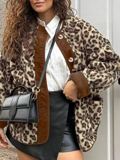 Wild Aura Leopar Desenli Ceket Siaora