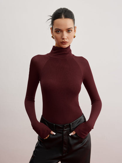 Şeffaf Kol Skinny Kazak Shine Aura
