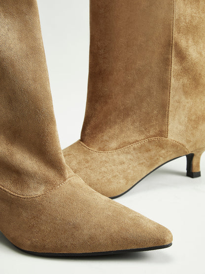 Kedi Süet Botlar Svelte Chic