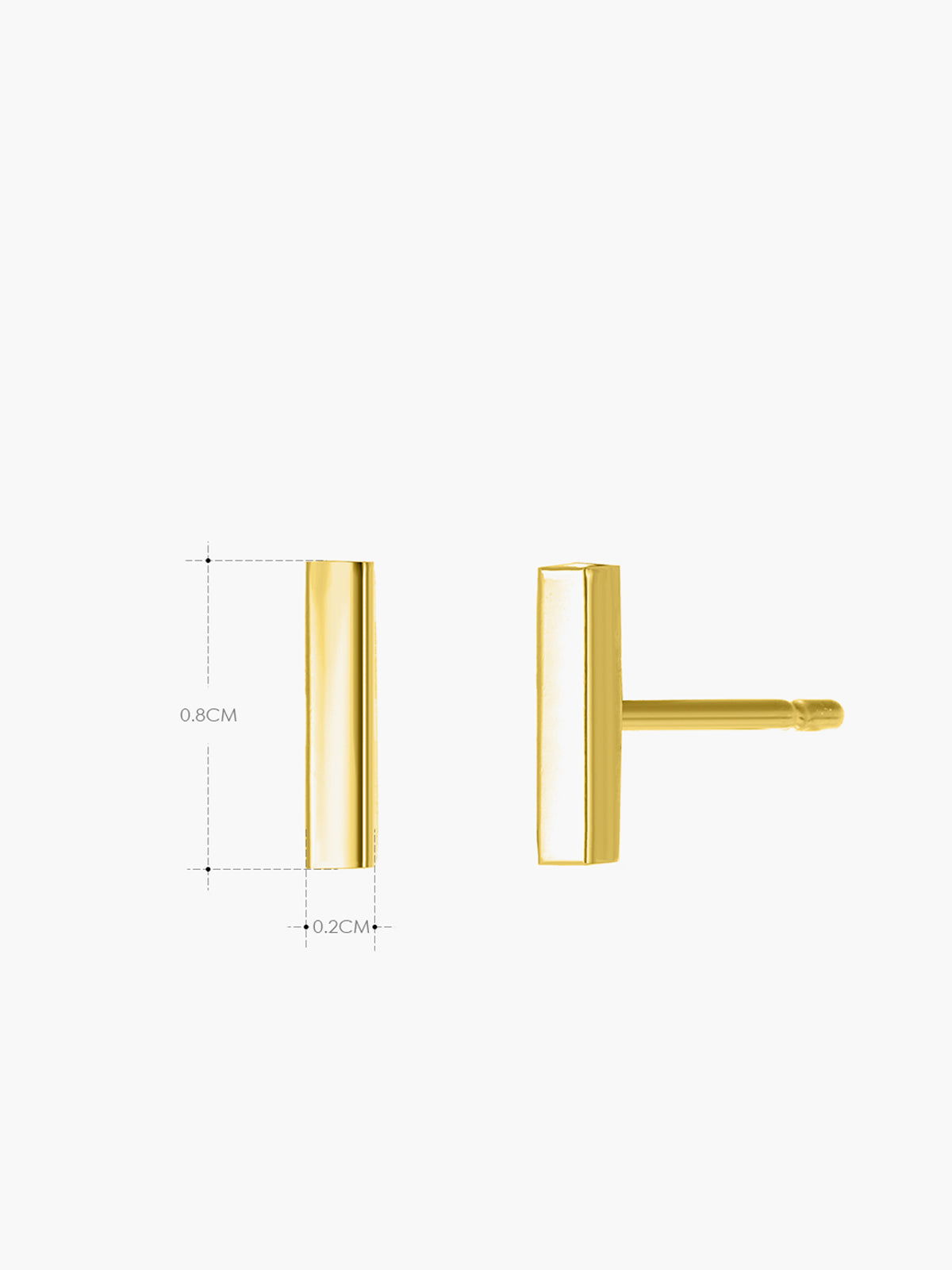 Minimalist Bar Stud Earrings THESVELTECHIC