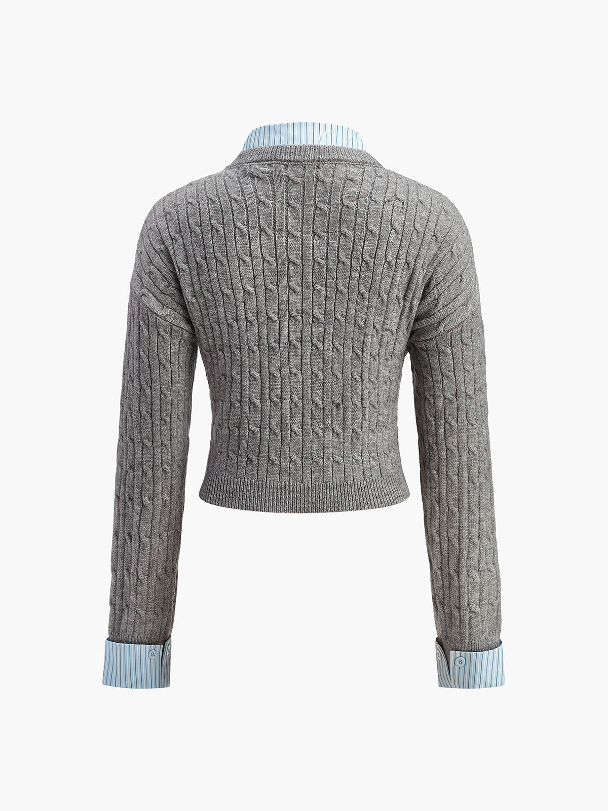 2'si 1 arada Düğme Örgü Üst Quvarse