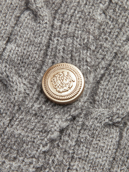 2'si 1 arada Düğme Örgü Üst Quvarse