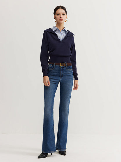 2'si 1 arada Rahat Yaka Örgü Üst Quvarse