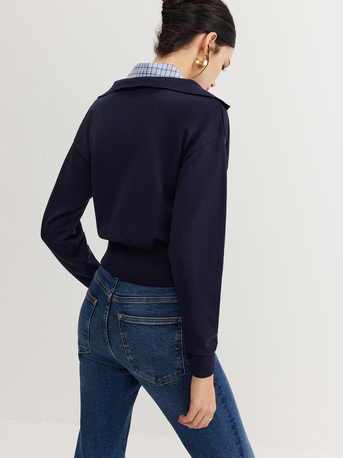 2'si 1 arada Rahat Yaka Örgü Üst Quvarse