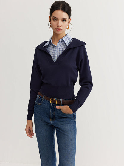 2'si 1 arada Rahat Yaka Örgü Üst Quvarse