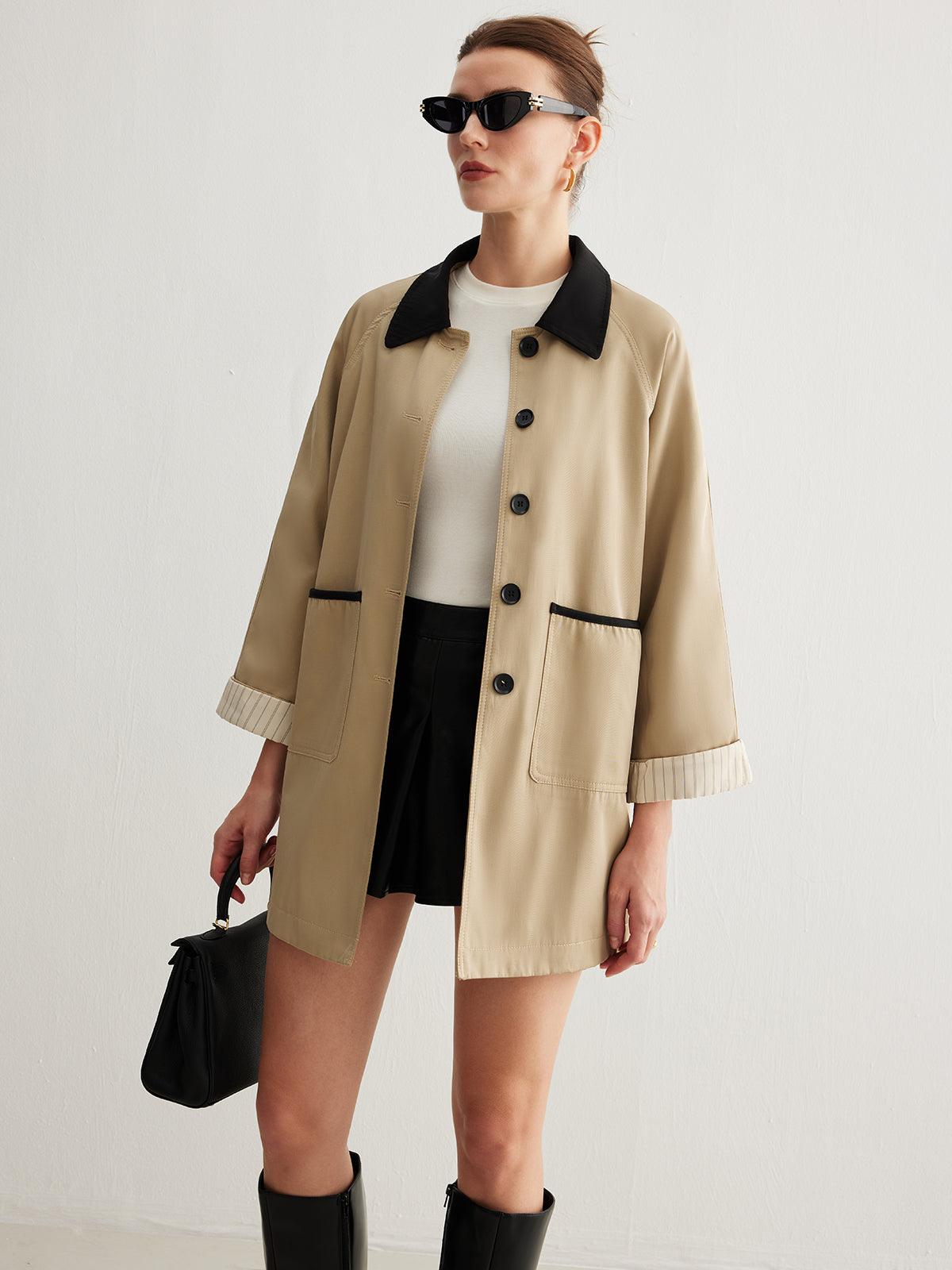 Metropolitan Chic Kısa Trençkot Siaora