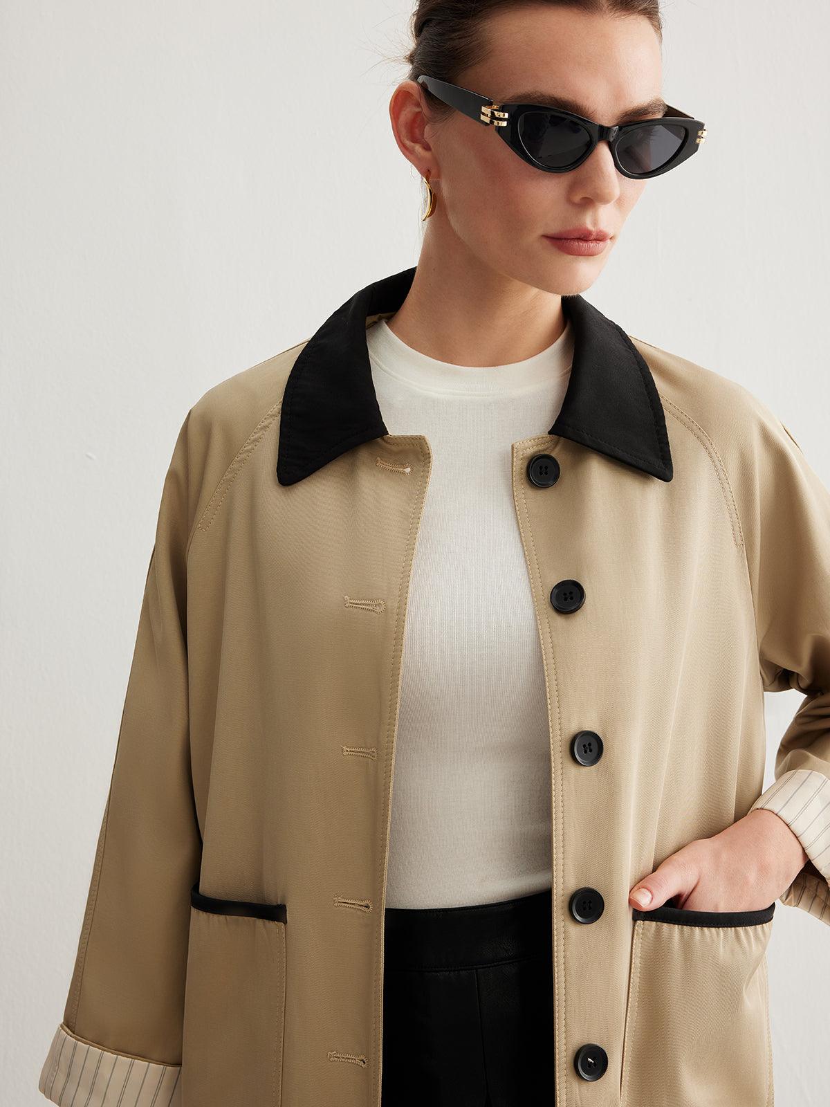 Metropolitan Chic Kısa Trençkot Siaora
