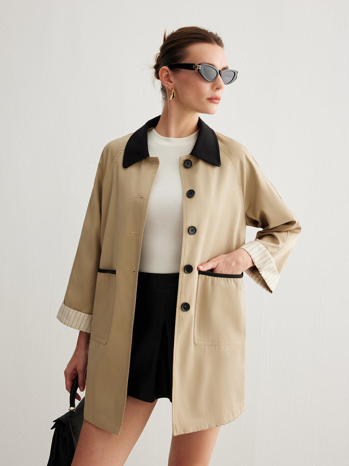 Metropolitan Chic Kısa Trençkot Siaora