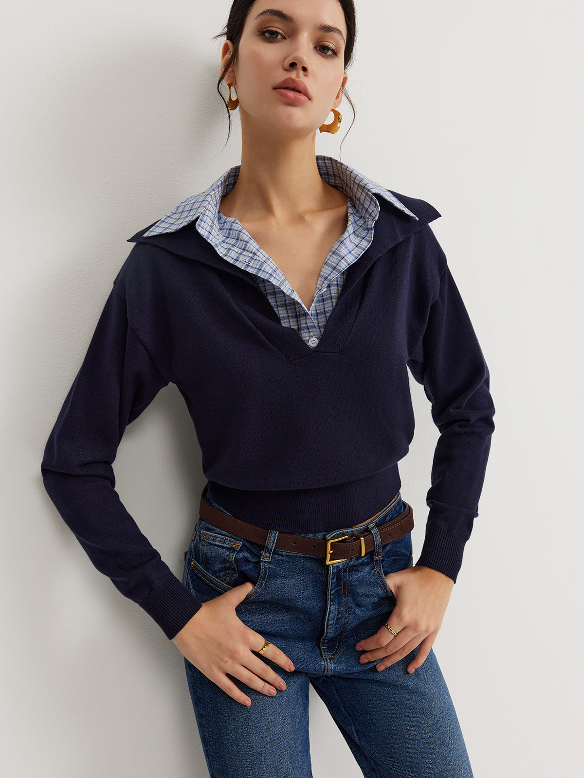 2'si 1 arada Rahat Yaka Örgü Üst Quvarse