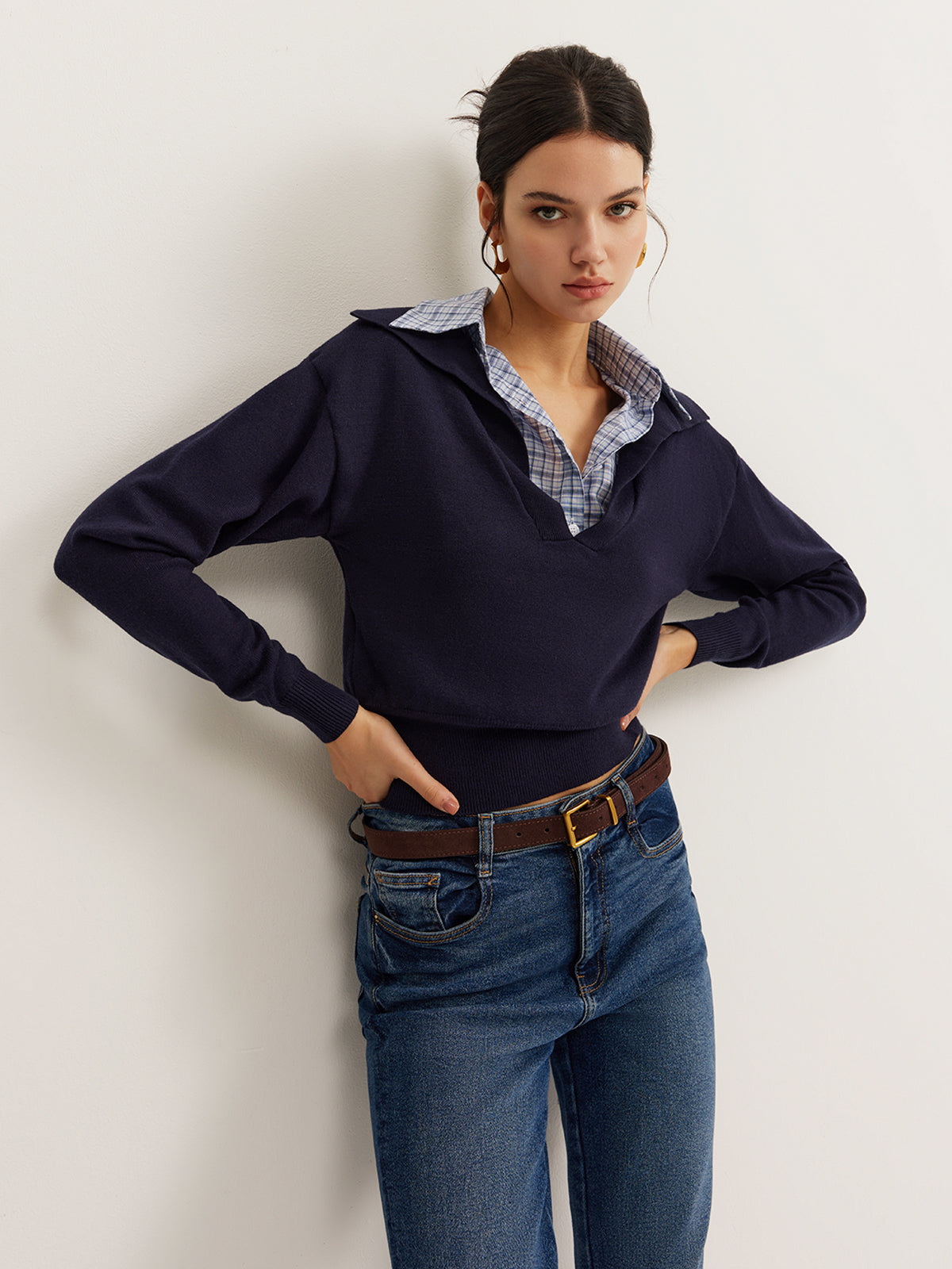 2'si 1 arada Rahat Yaka Örgü Üst Quvarse