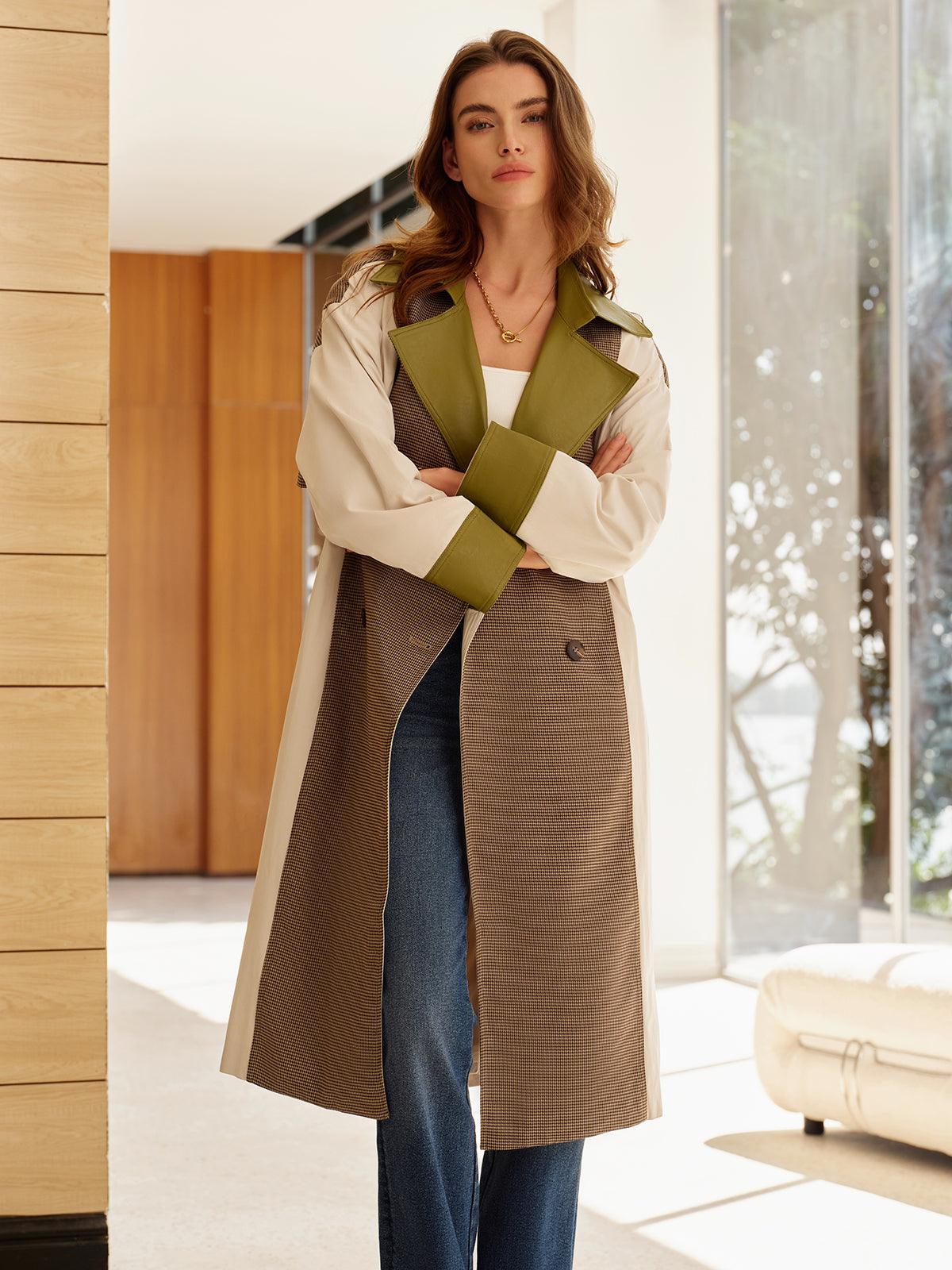 Urban Elegance Kontrast Trençkot Siaora