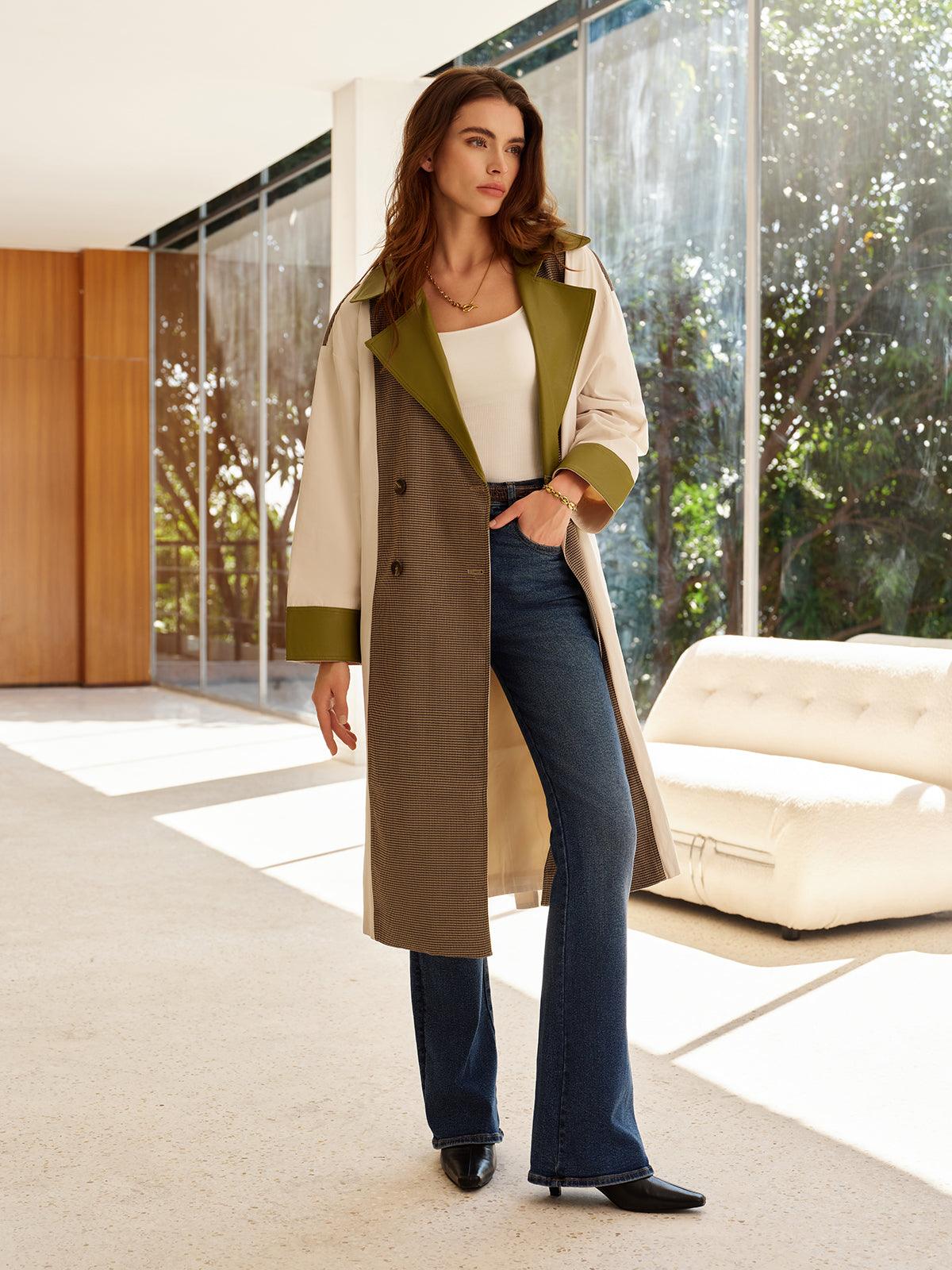 Urban Elegance Kontrast Trençkot Siaora