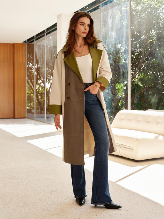 Urban Elegance Kontrast Trençkot Siaora