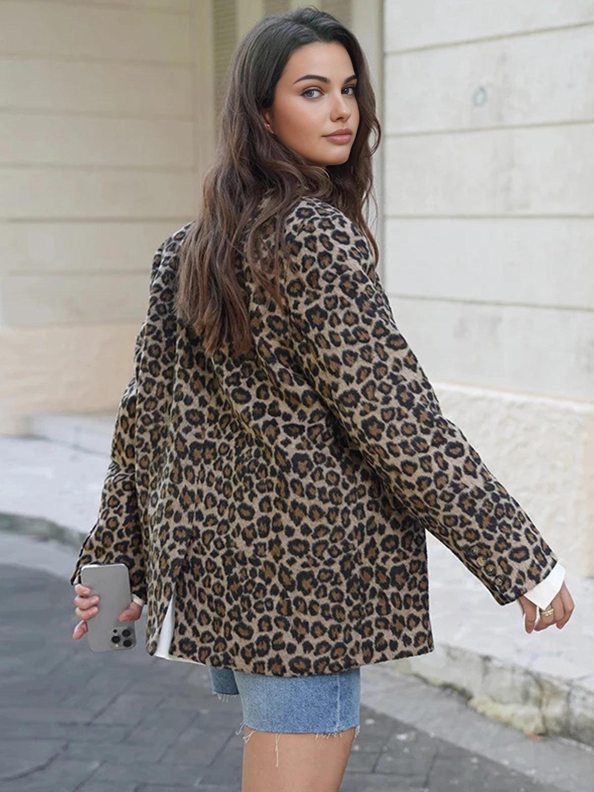 Wild Glam Leopard Blazer Siaora