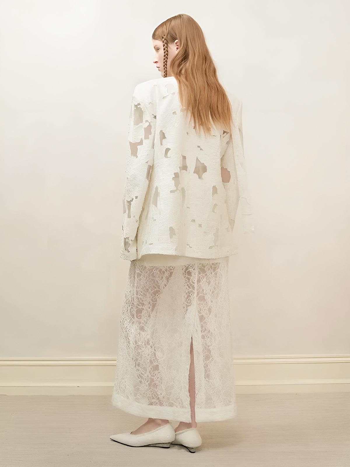 Ethereal Lace Blazer Ceket Siaora