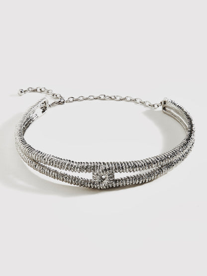 Retro Metal Burgu Dokulu Choker THESVELTECHIC