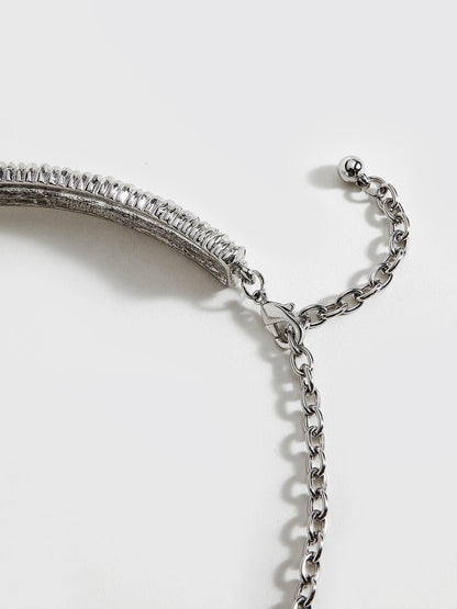 Retro Metal Burgu Dokulu Choker THESVELTECHIC