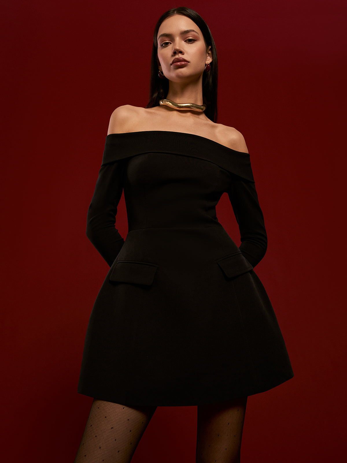 Strapless Pleated Short Dress Quvarse