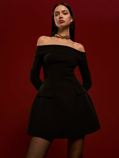 Strapless Pleated Short Dress Quvarse