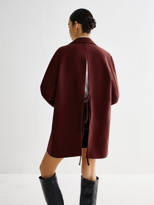 Bağlamalı Kısa Blazer Quvarse