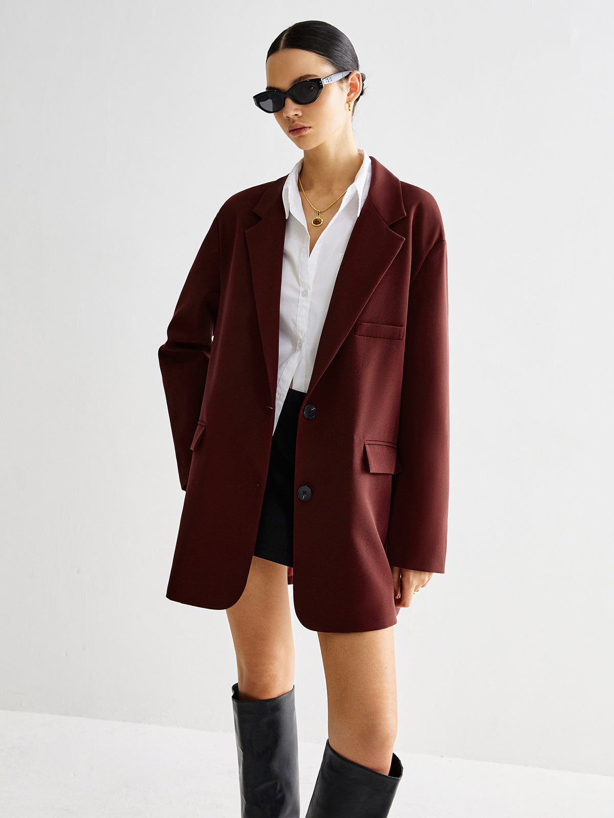 Bağlamalı Kısa Blazer Quvarse