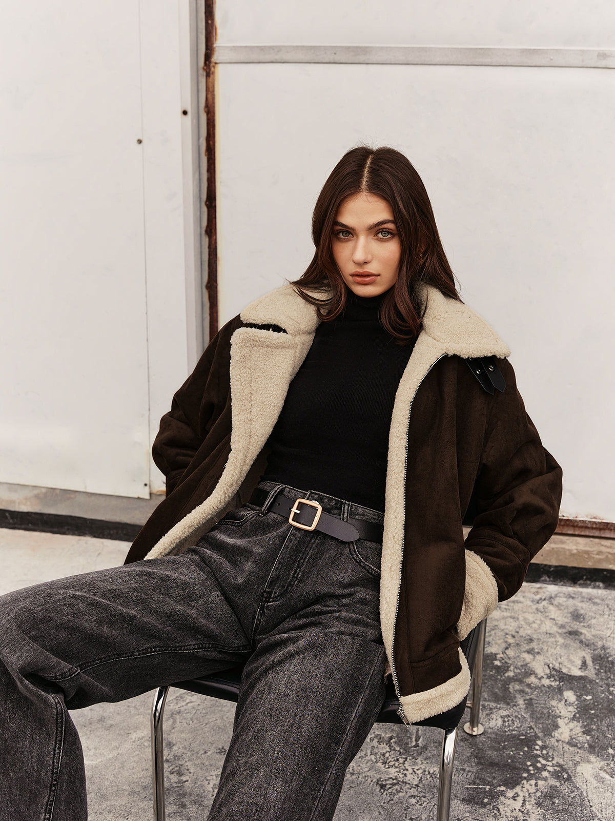 Turtleneck Zipper Fleece Jacket Quvarse