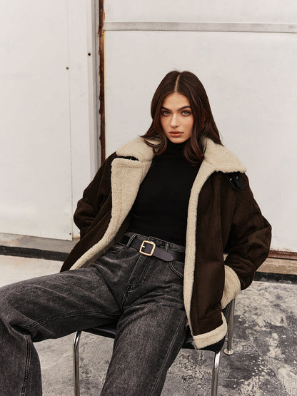 Turtleneck Zipper Fleece Jacket Quvarse