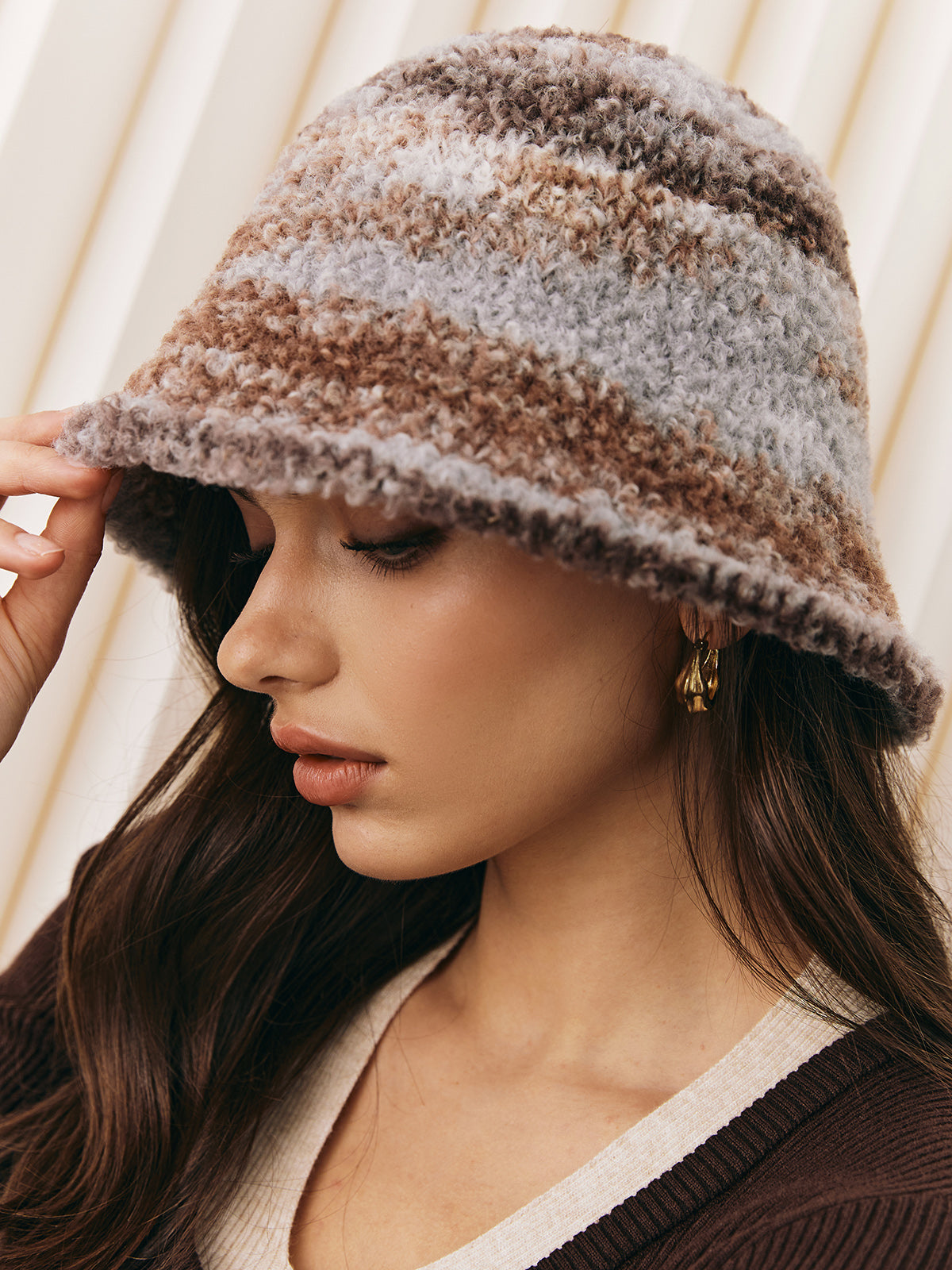 Ombre Pofuduk Bucket Şapka THESVELTECHIC