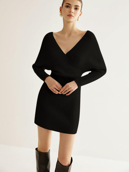 Criss Cross Cinched Kazak Elbise Siaora