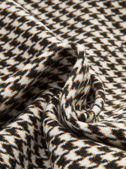 Houndstooth Kemerli Ayrık Ceket Quvarse