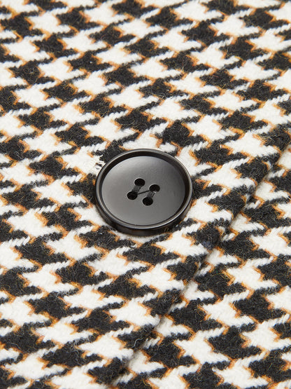 Houndstooth Kemerli Ayrık Ceket Quvarse