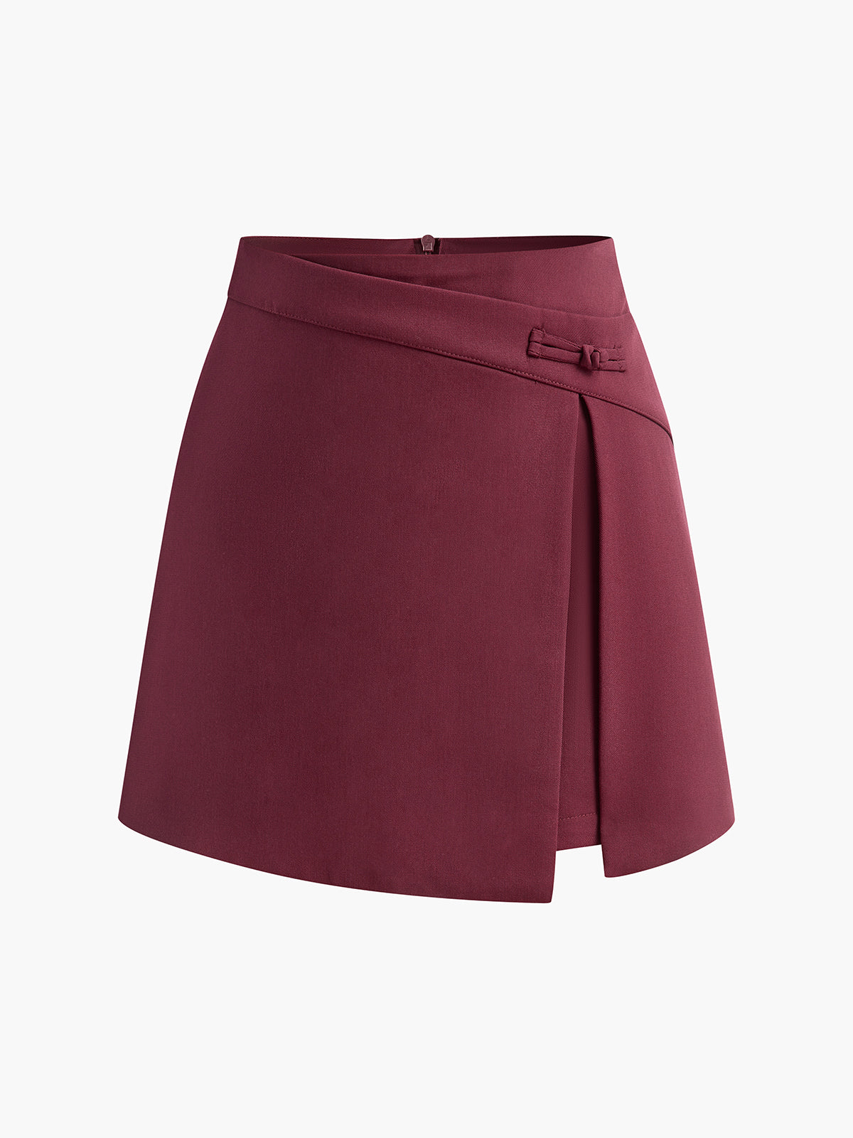 Trendy Asimetrik Yırtmaçlı Mini Etek THESVELTECHIC