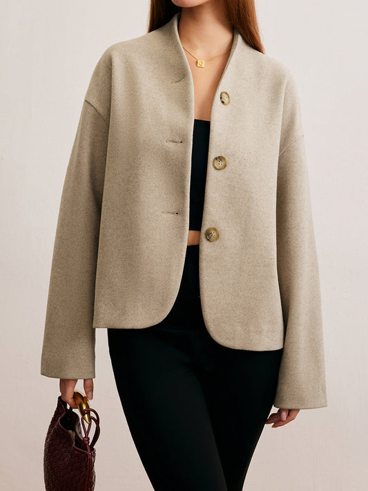 Minimalist Düzenli Fit Düğmeli Hırka Quvarse