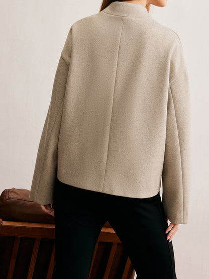Minimalist Düzenli Fit Düğmeli Hırka Quvarse