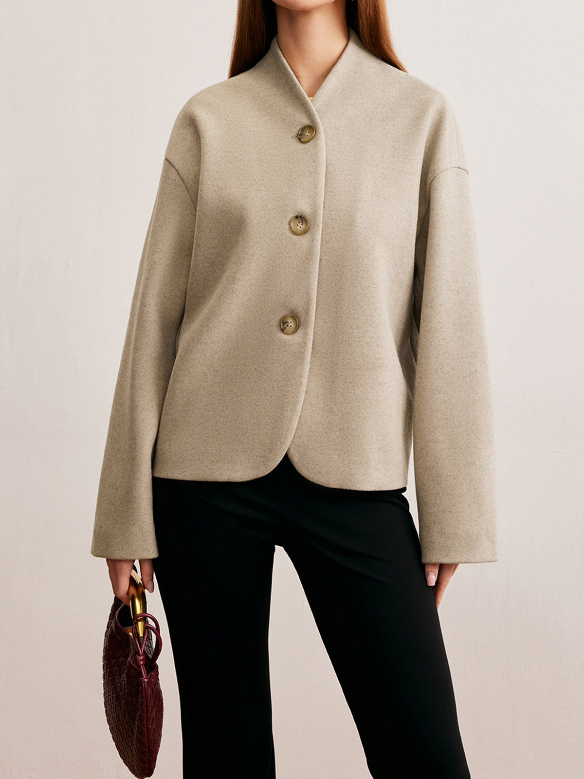 Minimalist Düzenli Fit Düğmeli Hırka Quvarse