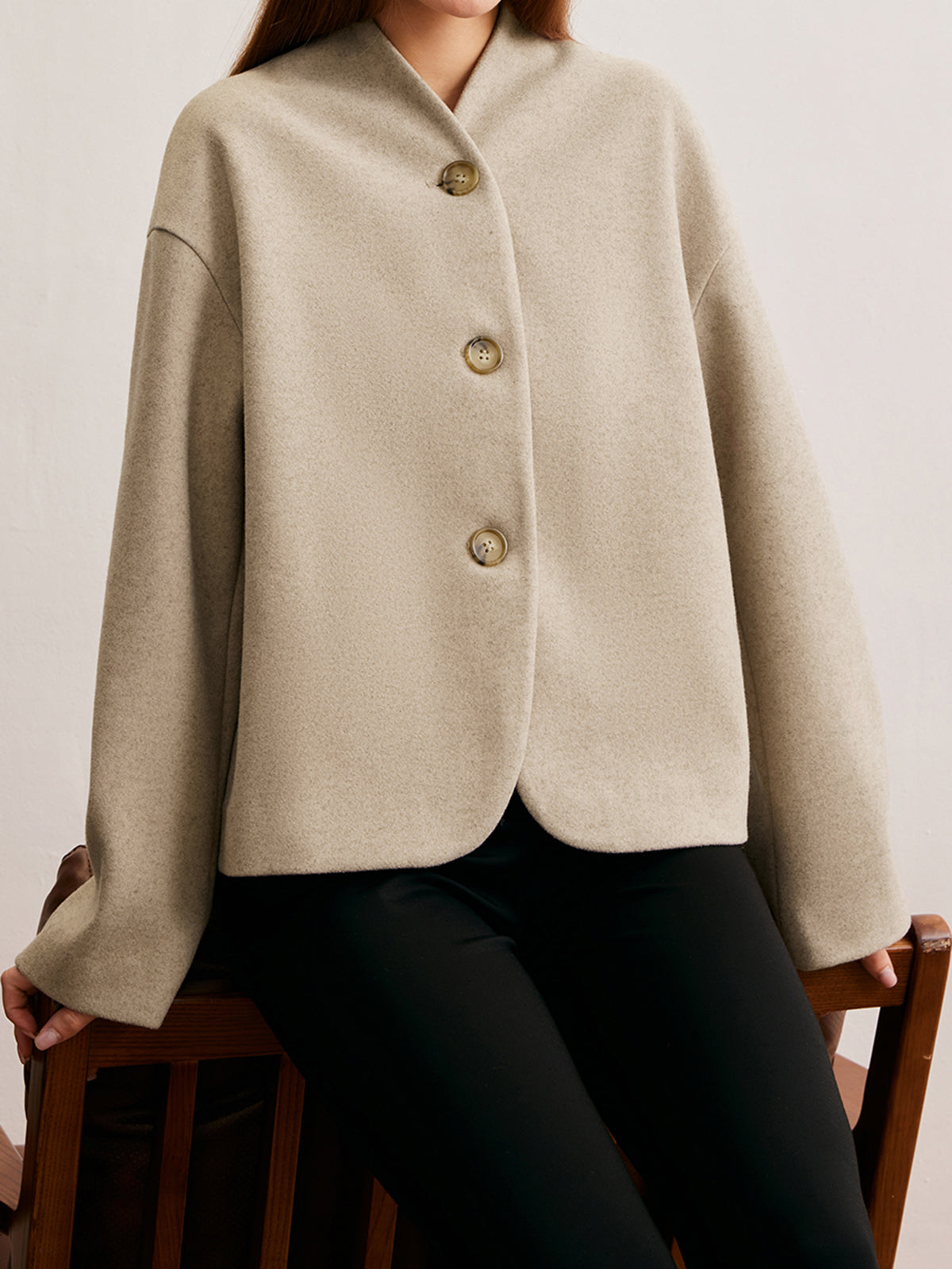 Minimalist Düzenli Fit Düğmeli Hırka Quvarse
