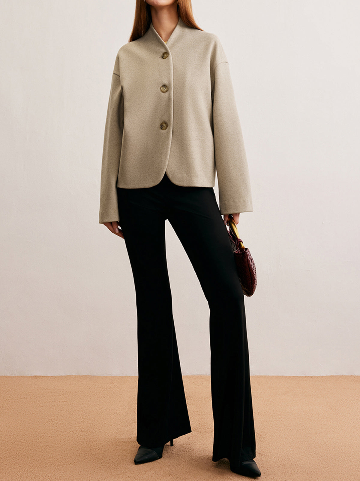 Minimalist Düzenli Fit Düğmeli Hırka Quvarse
