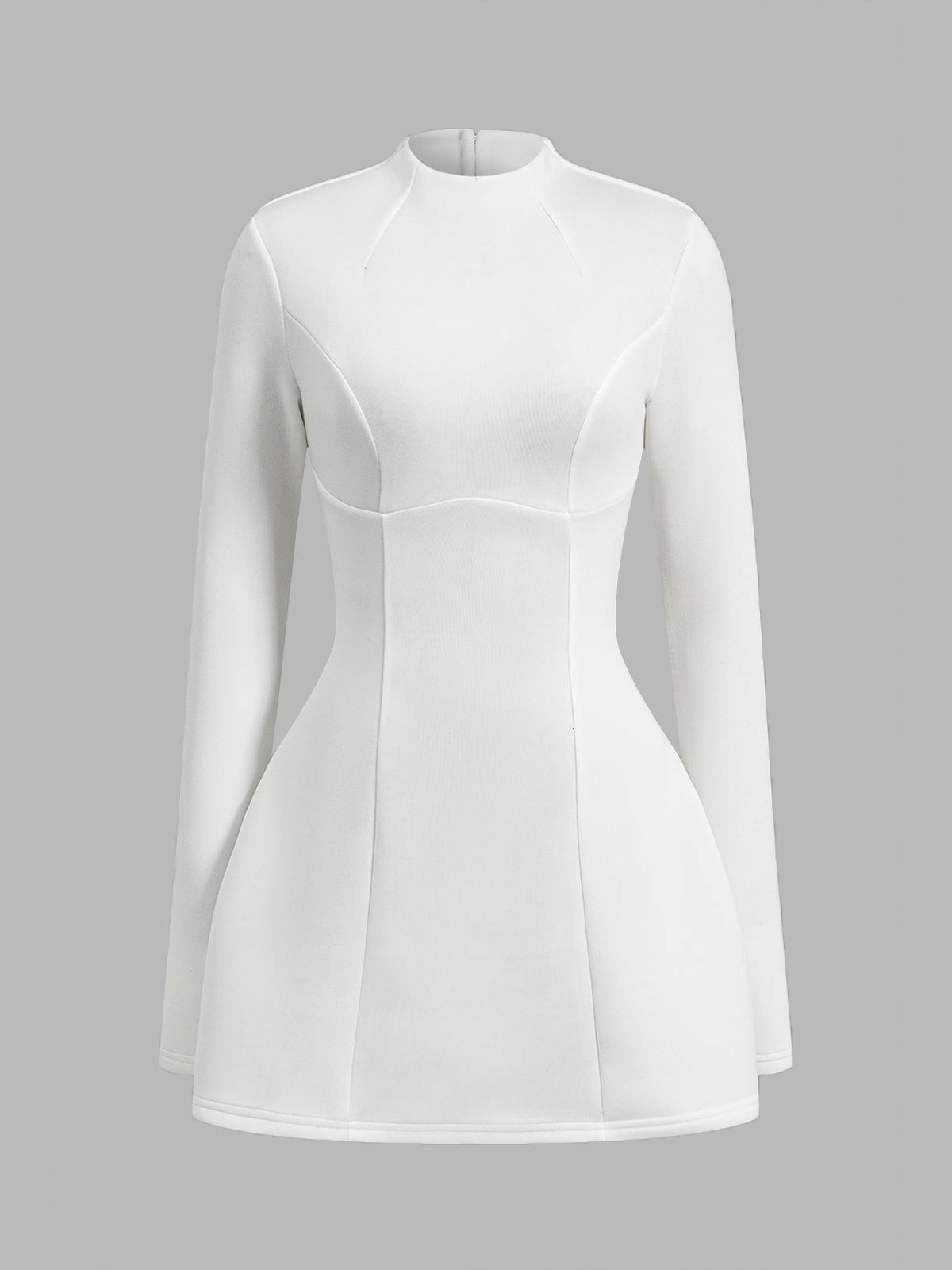 Sırtı Açık Skinny Fermuarlı Elbise Quvarse