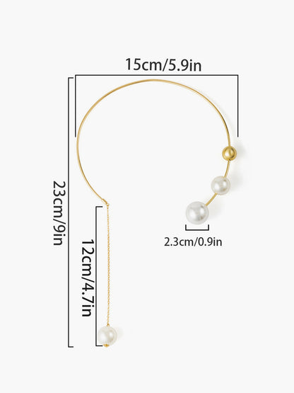 Şık Taklit İncili Kolye ile Göz Alıcı Kolye THESVELTECHIC