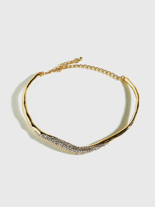 Düzensiz Ziron Choker Kolye THESVELTECHIC