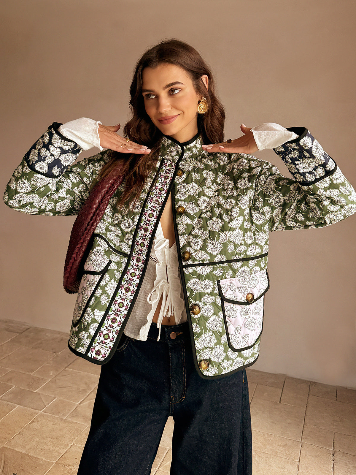 Boheme Cebire Pocketlı Kış Mantosu Quvarse