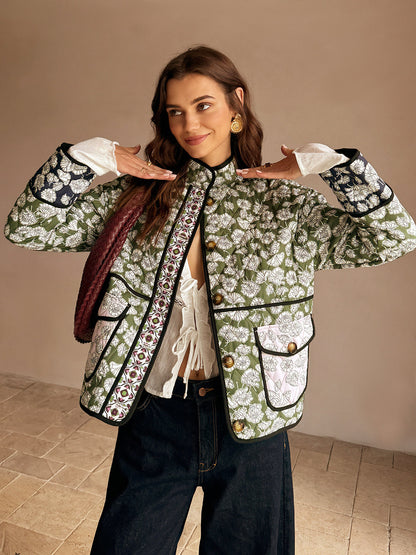 Boheme Cebire Pocketlı Kış Mantosu Quvarse