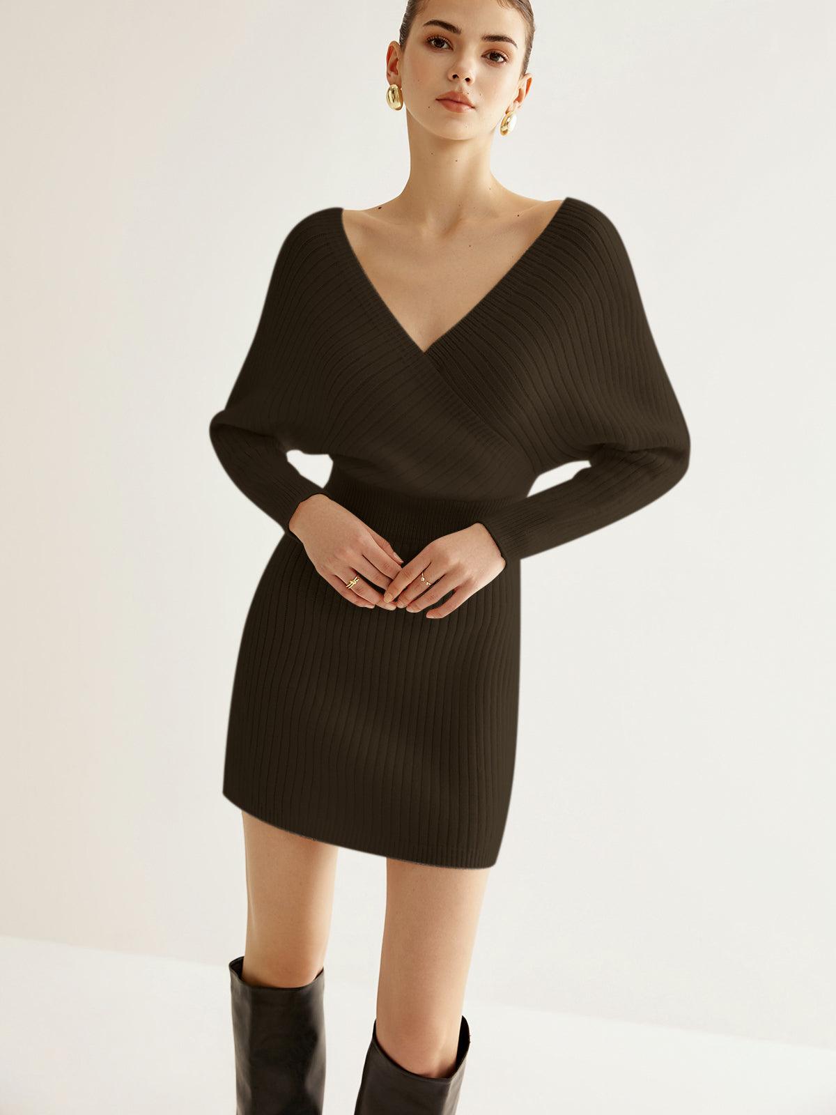 Criss Cross Cinched Kazak Elbise Siaora