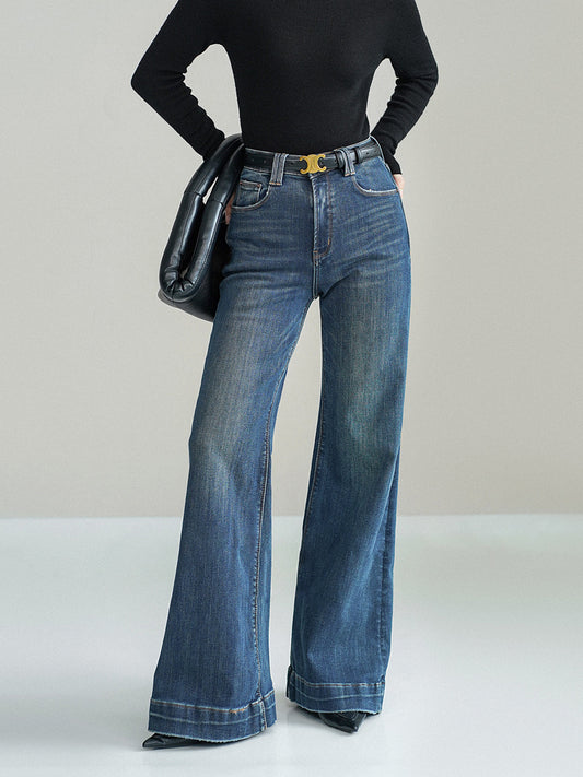 Orta Bel Bootcut Denim Kot Pantolon Niebbla