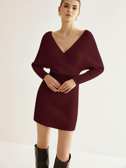 Criss Cross Cinched Kazak Elbise Siaora