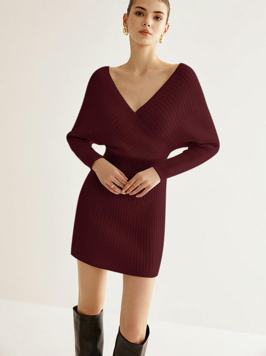 Criss Cross Cinched Kazak Elbise Siaora