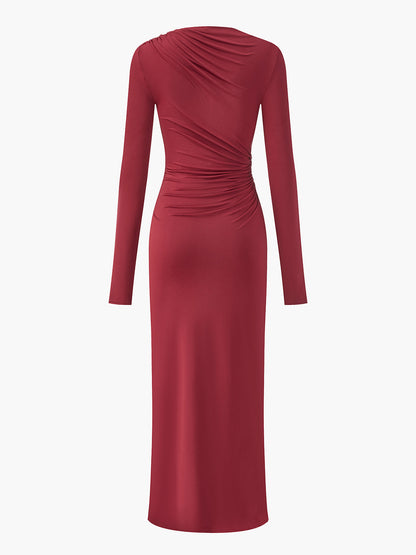 Şık Dökümlü Jersey Bodycon Elbise Siaora